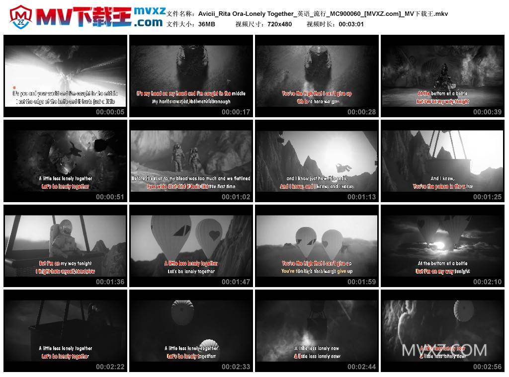 Avicii_Rita Ora-Lonely Together_英语_流行_MC900060